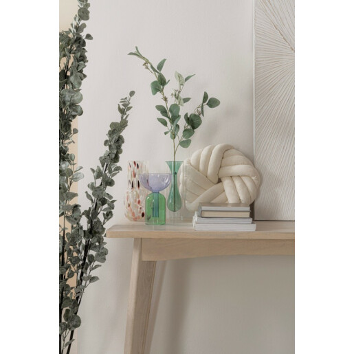 Set 2 perne decorative textil ivoire Entwine 38x10 cm