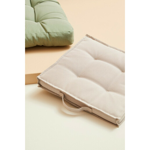 Set 4 perne podea textil verde 40x40x4 cm