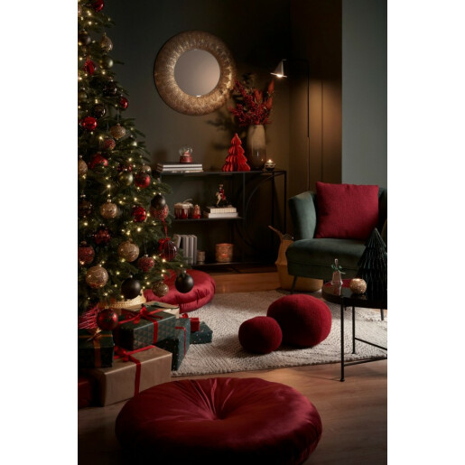 Perna podea catifea bordo Artemis 90 cm