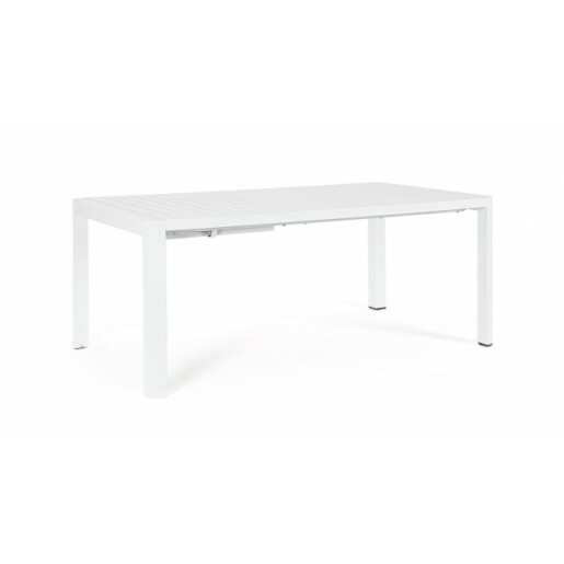 Masa extensibila aluminiu alb Kiplin 180/240x100x77.5 cm