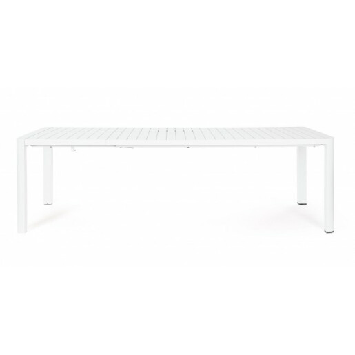 Masa extensibila aluminiu alb Kiplin 180/240x100x77.5 cm