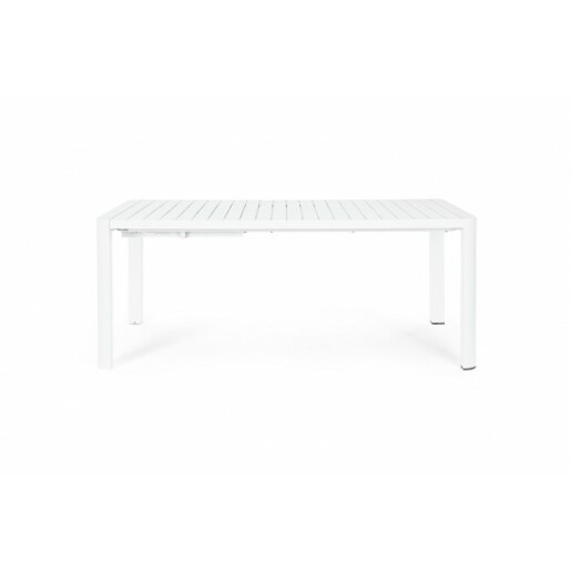 Masa extensibila aluminiu alb Kiplin 180/240x100x77.5 cm
