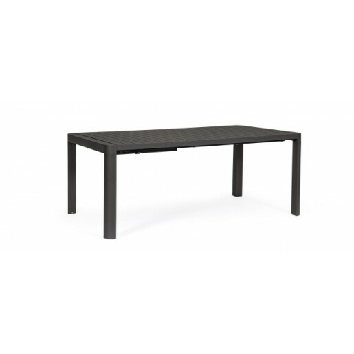 Masa extensibila aluminiu gri antracit Kiplin 180/240x100x77.5 cm