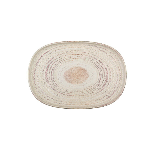 Set 4 platouri piatra alba bronz Braga 32,5x22,3x2,7h