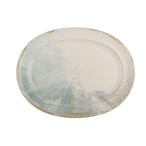 Platou piatra alba albastra Beja 42x32x3h