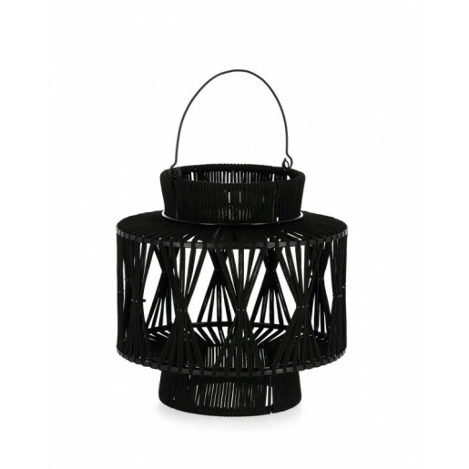 Set 4 lampi solare otel negru Nikhita 28.5x29-41 cm