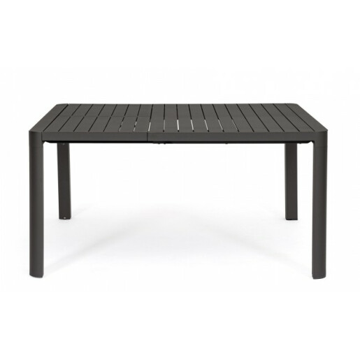 Masa extensibila aluminiu gri antracit Kiplin 149x97/149x77.5 cm