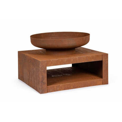 Vatra de foc fier maro 70x70x38 cm