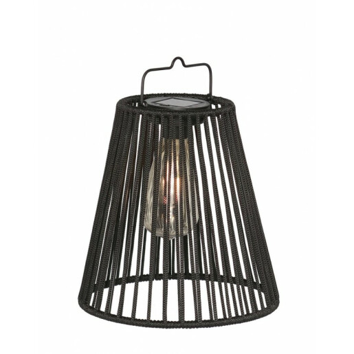 Set 4 lampi solare negre Nikhita 21.5x22-26.5 cm