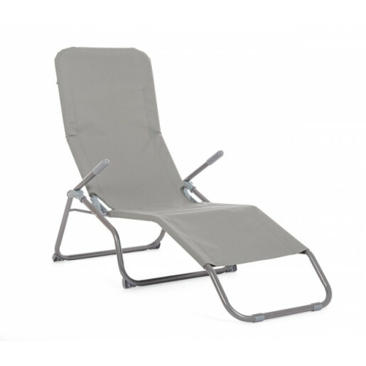 Sezlong gri Bolzano II 59x140x95x27x47 cm