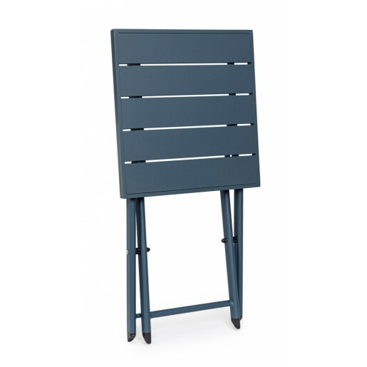 Masuta pliabila aluminiu albastru Taylor 44x43x36 cm