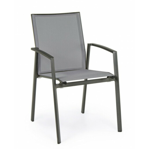 Set 18 scaune gradina gri antracit Cruise 57x57x87.5 cm