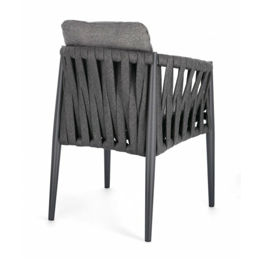 Set 2 fotolii gri antracit Jacinta 63x60x87 cm