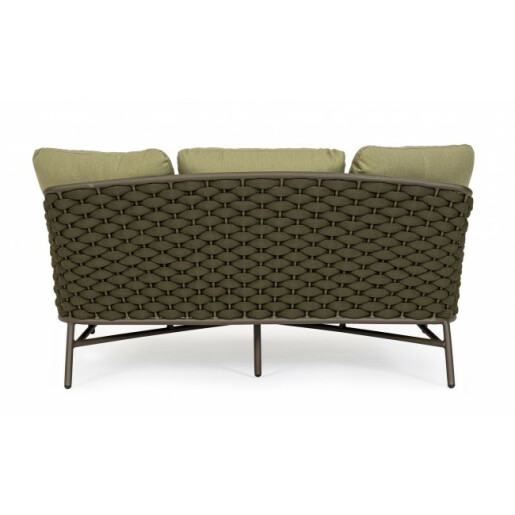 Pat de zi verde Everly 166x153x82 cm