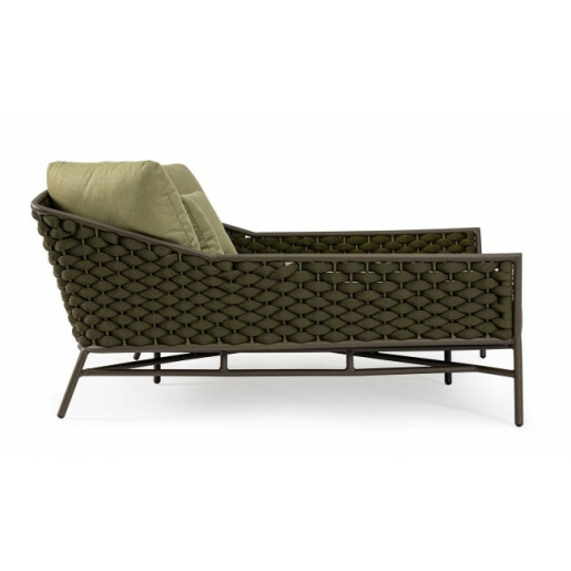 Pat de zi verde Everly 166x153x82 cm