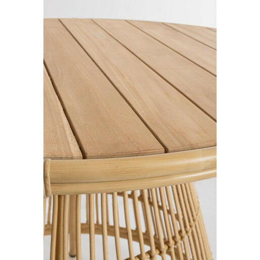 Masa rattan sintetic natur Adelma 110x75 cm