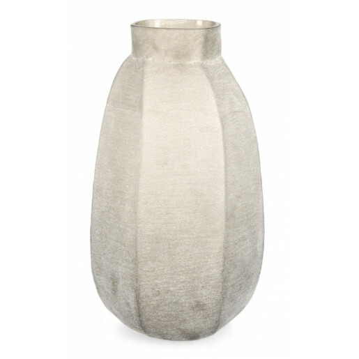 Vaza flori sticla bej Mirissa 28x49.5 cm