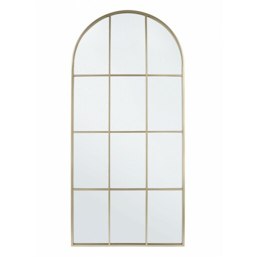 Oglinda perete otel auriu Window 80x2.5x170 cm
