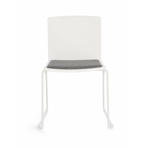 Set 4 scaune alb gri Giulia 43.5x50x79 cm