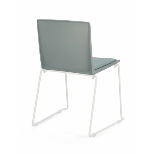 Set 4 scaune alb verde Giulia 43.5x50x79 cm