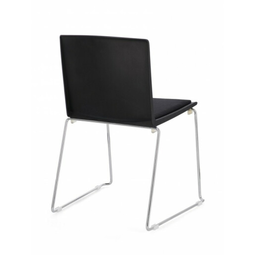 Set 4 scaune argintiu negru Giulia 43.5x50x79 cm