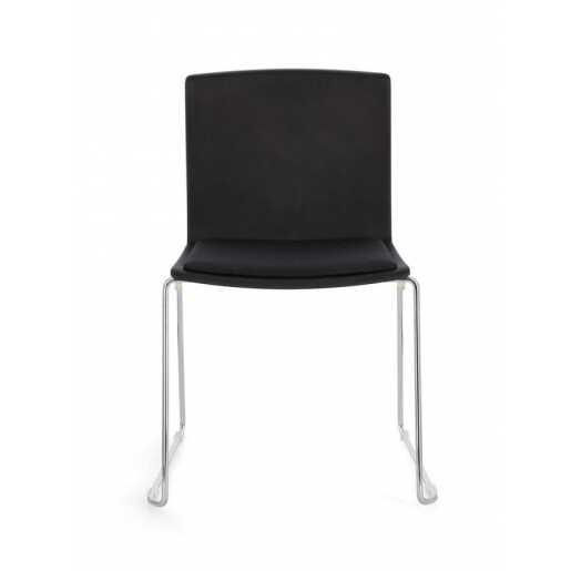 Set 4 scaune argintiu negru Giulia 43.5x50x79 cm