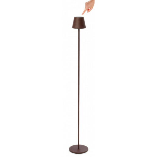 Lampadar metal maro cu led Etna 17x115 cm