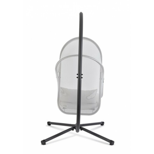 Fotoliu suspendabil cu suport gri Sosspesa 125x103x194 cm
