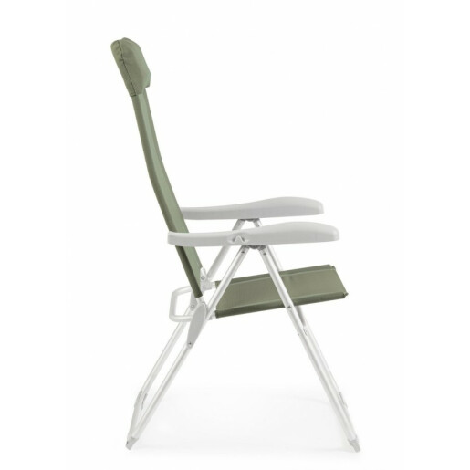 Set 4 scaune gradina verde olive Cayo 57x65x110 cm