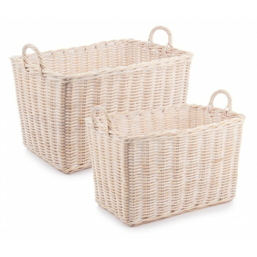 Set 2 cosuri depozitare ratan Narra 58x38x37 cm, 65x45x40 cm