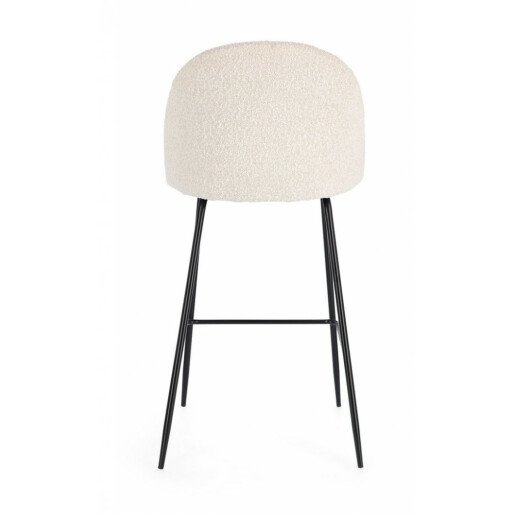 Set 2 scaune bar negru ivoire Carry 51x55x105 cm