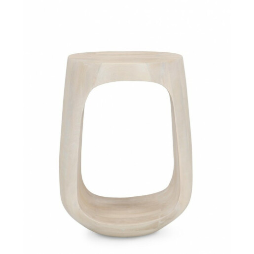 Masuta lemn mango natur Lopez 33x45 cm