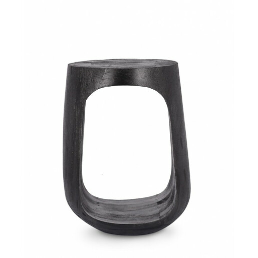 Masuta lemn mango negru Lopez 33x45 cm