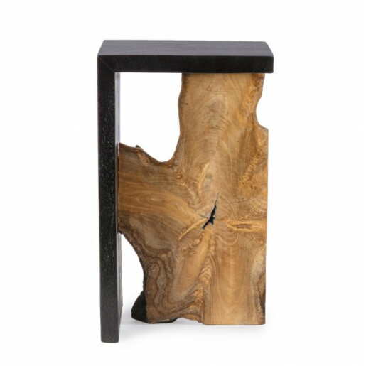 Masuta lemn negru maro Sherwood 35x30x60 cm