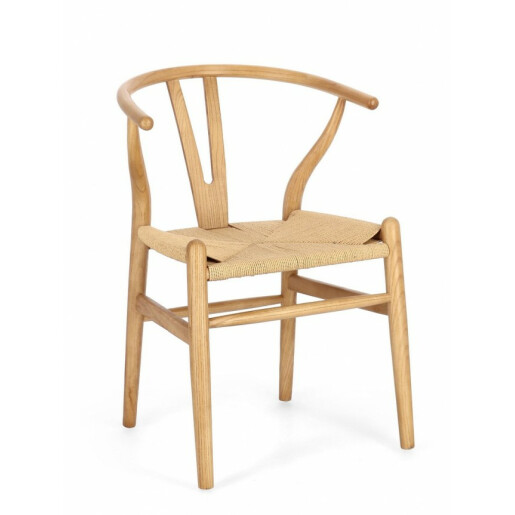 Scaun lemn natur Artas 49x42x78 cm
