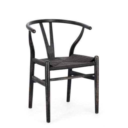 Set 2 scaune negru Artemia 50x49.5x77 cm