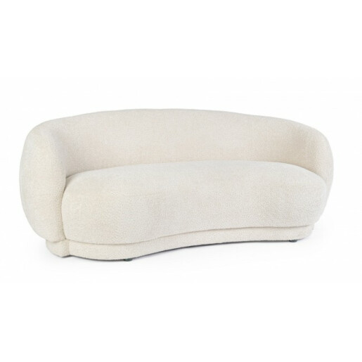 Canapea textil crem Tecla 191x93x73 cm