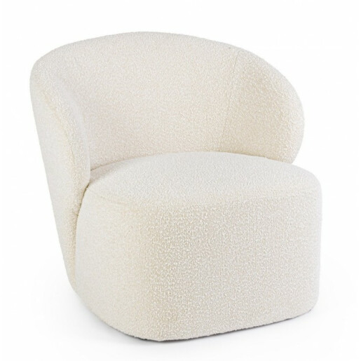 Fotoliu textil crem Babila 79.5x75.5x72 cm