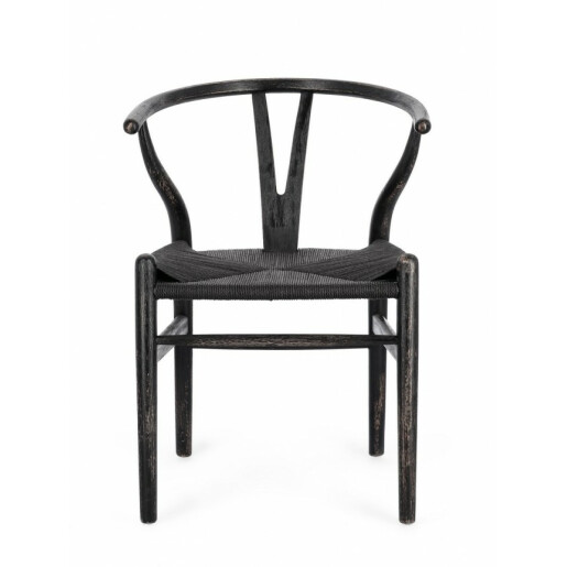 Set 2 scaune negru Artemia 50x49.5x77 cm