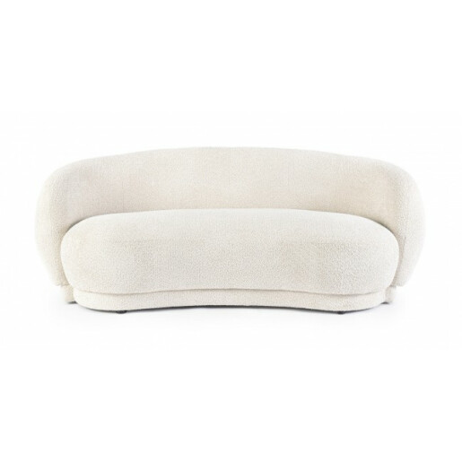 Canapea textil crem Tecla 191x93x73 cm