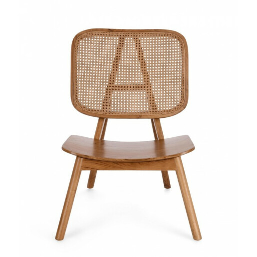 Fotoliu lemn rattan maro Yves 67x80x91.5 cm