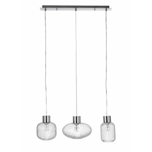 Lustra abajur sticla transparenta Showy, 60W, 85x30x120 cm
