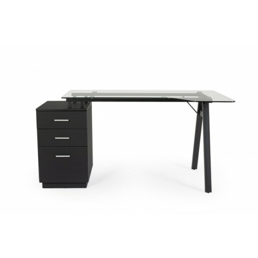 Birou negru Charlie 150.5x80x75 cm