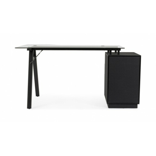 Birou negru Charlie 150.5x80x75 cm