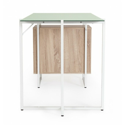 Birou sticla mdf otel Thomas 142x69x76 cm