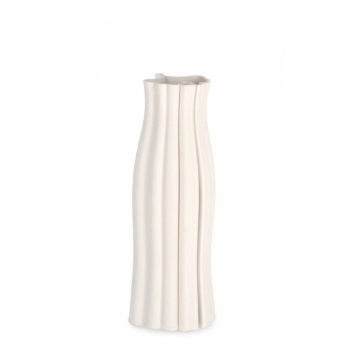 Vaza flori ceramica bej Haylee 12x32 cm