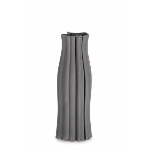 Vaza flori ceramica gri Haylee 12x32 cm