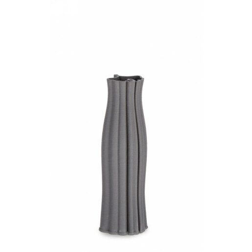 Vaza flori ceramica gri Haylee 9.5x28 cm