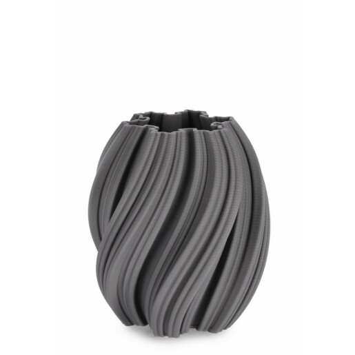 Vaza flori ceramica gri Joleen 19x21 cm
