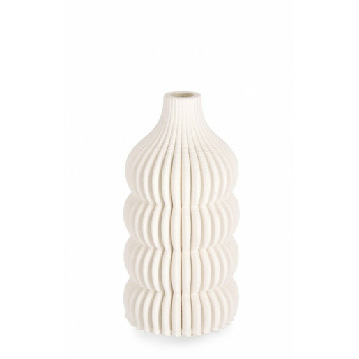 Vaza flori ceramica bej Ilsa 11x20 cm